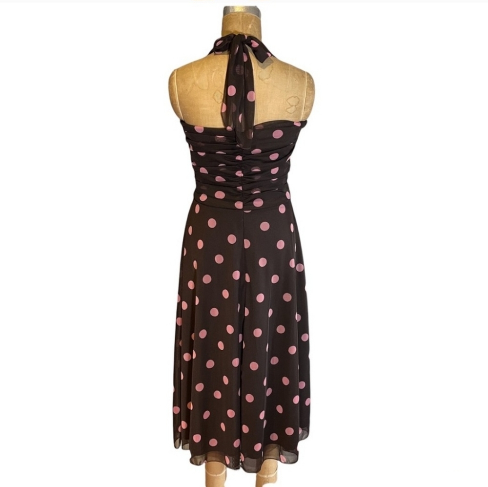 XOXO Collection Y2K Halter Dress with Polka Dots - Picture 2 of 7